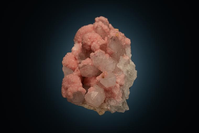RHODOCHROSITE on QUARTZ